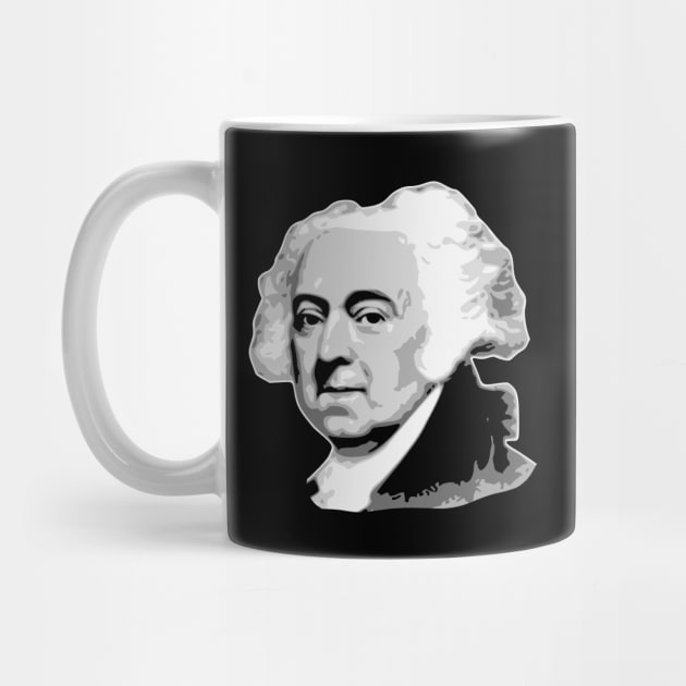 John Adams Black and White by Nerd_art